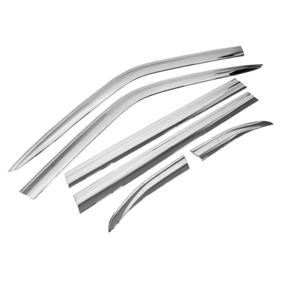 ABS for HAVAL DARGO CHROME CAR DOOR WIND DEFLECTOR WIND DEFLECTOR SUN SHIELD RAIN GUARDS 2019-2022