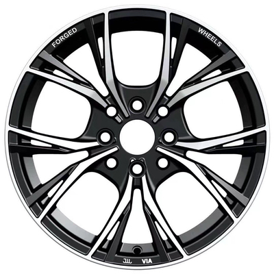 Luxury Packaging Customized Forged For Sales 15inch 8*100-114.3 Cast Iron Machined Face Spoke Alloy Car Wheels Rims