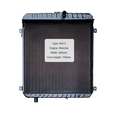 Longgong50Dwei ch AI loader engine with aluminum kubota excavator engine fan motor tube loader radiator